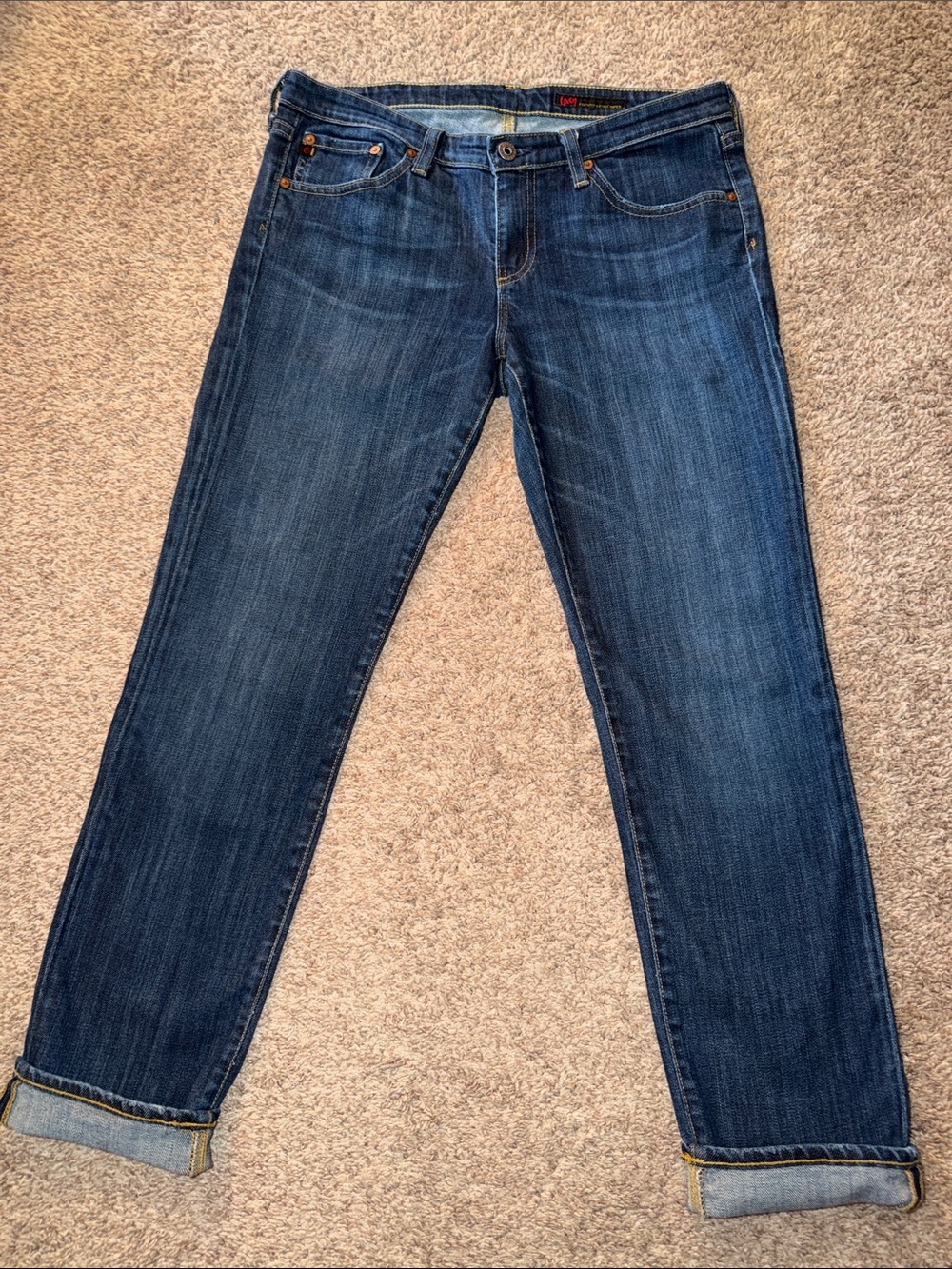 Vintage Y2K AG Adriano Goldschmied Mid-Rise Straight Jeans Size 31R
